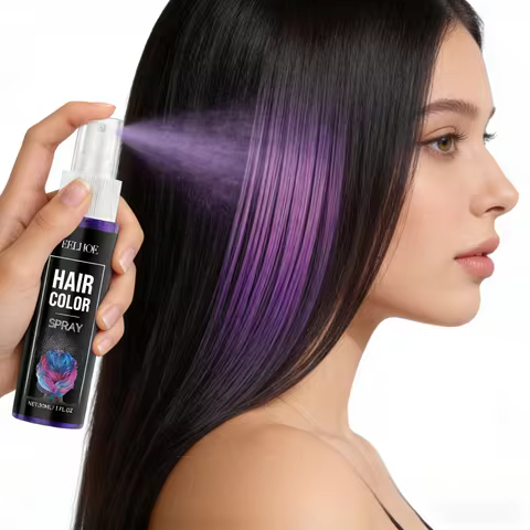 EELHOE Colored Hair Spray Temporary Colors Carnival Purple Blue Hair Dye Hair Styling Multi Color On