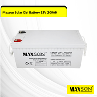 Bateri GEL SOLAR Crilight MAXSON 200AH 12V 55kg +- Gel Battery Deep Cycle Battery AGM battery Totall