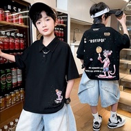 COD 2026 McCorbel Boys Summer Short-Sleeved POLO Shirt 2025 New Style Summer Big Boys Summer Top Coo