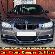 E90 E92 E93 Front Bumper Lip Glossy Black Sport Style Front Bumper Guard For BMW 3 Series E90 E92 E9