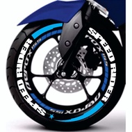 "SPEED RIDER" tire sticker