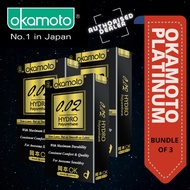 [BUNDLE OF 3] [DISCREET PACKAGING] *Okamoto Hydro 002 8pcs from Local Supplier*