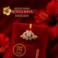 BRJ Cincin Batu Emas 375 Original | Ready Stock | Cincin Tunang & Nikah Wanita