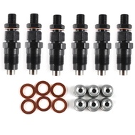 6PCS Diesel Fuel Injectors For Nissan Patrol GU Y61 TD42 TD42T Engine Parts