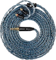 KBEAR ST24 Plus 2M IEM Cable in Ear Monitor Cable with 3.5mm Silver-Plated Plug for KZ ZS10PRO/Casto