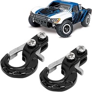 2Pcs 0.9 x 0.5in Winch Trailer Hooks RC Trailer Hook Aluminum Alloy Simulation Climbing Car Tow Hook
