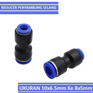 10mm Hose Connector Reducer to 8mm Hose - Slip Lock