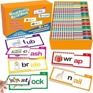 Word Family Build Flip Card Phonics Sentence Reading Spelling ABC Flash Kids Segment Blend English P