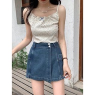 Women's Imitation Skirt Pants, Faux Fox Skirt Jeans Shorts