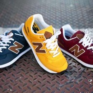 NEW BALANCE 574 芥末 黃 咖 皮卡丘 女 二手