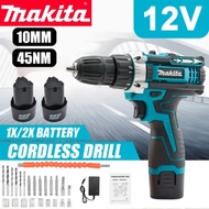 Makita Cordless Drill 12V Drill Batteri Cordless Screwdriver Hand Drill Mesin Drill Bateri