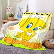 Disney Mickey Little Yellow Duck Cartoon Cute Blanket Sofa Office Nap Bed Air Conditioning Soft Keep Warm Customizable l8
