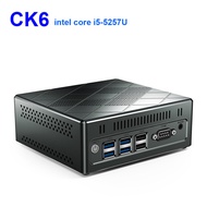 CK6 Mini PC Intel Core i5-5257U 3.1GHz DDR3L 8GB RAM/512GB SSD/DIY WIN10 HDMI VGA DP 4K HTPC NUC Dua