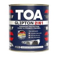 สีน้ำมัน TOA GLIPTON 2IN1 GF222 สีขาว ด้าน 1 แกลลอน (1228146)