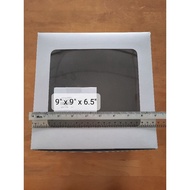 9inch Window Cake Box (9" x 9" x 6.5") White