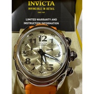 Invicta Lupah orange strap watch