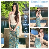 GOOD FIGURE Cute Beach Wear Women's Korean Swimsuit M-XL Weight 40-65KG Tube Top There Is An Inner L