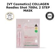 [VT Cosmetics] COLLAGEN Reedles Shot 700hL 2 STEP MASK / Korean Face Mask / Collagen Boost / 100% Au