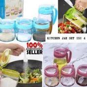 On Contents 4 Kitchen Jar Set 4 Salt Pepper Kitchen Spices Oil Pot 4In1