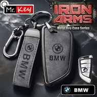 【Mr.Key】Leather Zinc Alloy Key Cover For Bmw F20 G20 G30 X1 X3 X4 X5 G05 X6 Accessories Holder