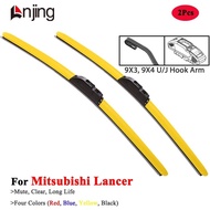 LNJING Colorful Wiper Blades For Mitsubishi Lancer Sportback Cedia Fortis IO 1991 2000 2002 2009 201