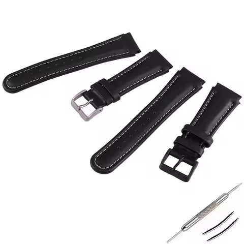 Men's leather watch strap accessories compatible for SUUNTO X-LANDER Spartan Warrior SEAL watch band