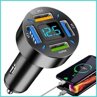 USB C Car Charger 66W USB C Car Charger Fast Charging PDQC Car Charger 4-Ports Charger Adapter Fast 