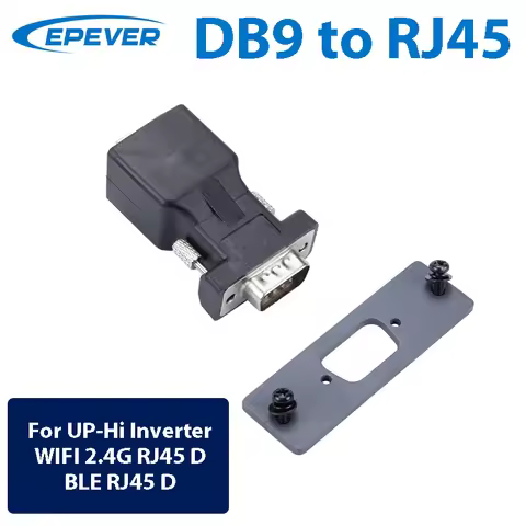EPEVER Accessory DB9 Male Head to RJ45 Seat Converter Head For Wifi 2.4G/BLE with UPower-Hi Solar In