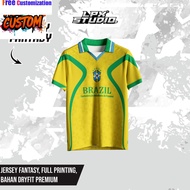 Free Customization Brazil Fantasy Jersey Brazil Jersey/ Brazil T-Shirt/ Football Jersey/ Vintage Jer