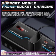 【Local Shipment】200W Car Power Inverter Fast Charger Converter Charger Socket Car Plug Adapter Outle