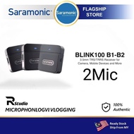 READY STOCK NEW Saramonic Blink 100 Ultracompact 2.4GHz Dual-Channel Wireless Microphone Blink 100 B