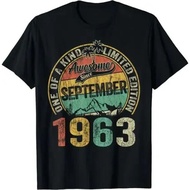 Vintage September 1963 60 Year Old 60th Birthday Gifts T-Shirt