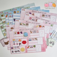 PHONICS SECRET WORDS - worksheet flash card flash cards