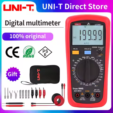 UNI-T UT39A+ UT39C+ UT39E Plus Multimeter Digital Ammeter Voltmeter AC/DC Current Professional Elect