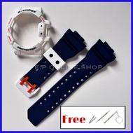 G-Shock GA400 GBA400 Strap Bezel White Navyblue Replacement Gshock GBA GA 400 free tools&spring