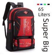 Beg pendakian gunung luar travel bag mixi backpack [Expandable] 65L Large Capacity Backpack Outdoor 
