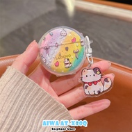 【imamura】For AIWA AT-X80Q Case Casing Soft Silicone DIY Creative Cat Earphone Case Cover