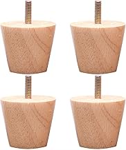 Solid wood furniture legs,sofa feet,Solid Wood Table Legs Replacement with Mounting Plate Screws and