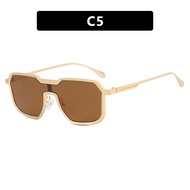 Driving Steampunk European American Sunglasses Sunglasses Metal 2025 Trendy Men Square New Style Sun