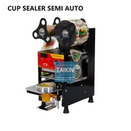 Semi Auto Cup Sealer for 90mm 95mm Cup Diameter Bubble Milk Tea Cup Sealing Machine