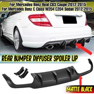 C63 Rear Bumper Diffuser Spoiler Lip Rear Chassis Deflector For Mercedes For Benz C Class W204 C204 