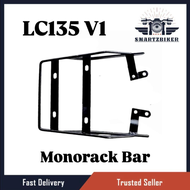 Yamaha LC135 V1 135LC V1 LC 135 V1 Monorack Mono Rack Bar Rear Top Box Carrier Besi Belakang Rak Cas