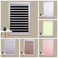 Bidai Tingkap Moden dengan Lapisan Dua, Gelap & Terang, Mudah Pasang untuk Rumah & Pejabat