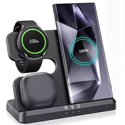 3 In 1 Wireless Charger Stand Fast Charging Dock Station For Samsung Z Fold 5 4 3 S24 S23 Galaxy Wat