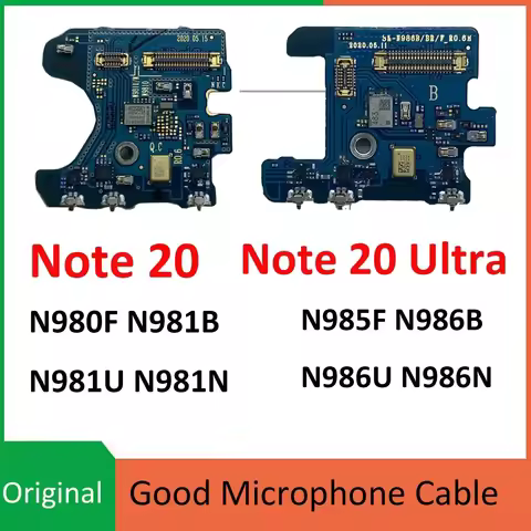 For Samsung Galaxy Note 20 Ultra 4G 5G N981U N980F N985F N986U Mic Microphone Board Flex Cable Noise