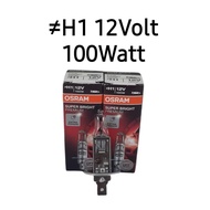 Halogen Bohlam Bulbs Lampu Depan Headlamp Foglam Fog Lamp OSRAM H-1 H1 12V 100W 62200