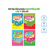TRI Book Daily Exercise Combo Math and Vietnamese Grade 4 Knowledge Connection Math Exercise Book
