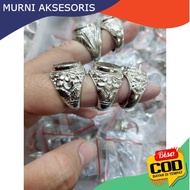 Murni Aksesoris. RING ALPAKA SUPER SILVER / Emban Cangkang Cincin Alpaka Silver Anti Luntur / Emban 