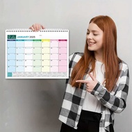 2025 FSC Paper Wall Hanging English Wall Calendar Mark 5 National Holidays FSC Certified Calendar