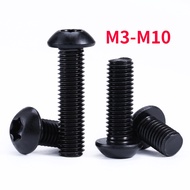 [XJK] Grade 10.9 Black High-Strength Round Head Screw Anti-theft Screw Torx Screw M3 M4 M5 M6 M8 M10